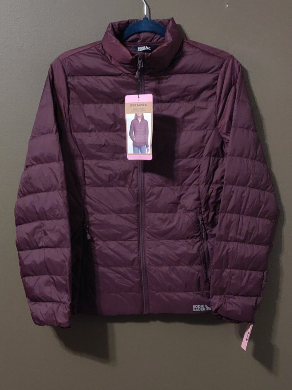 Eddie Bauer Women's 650 Down Packable Puffer Jacket New With Tags